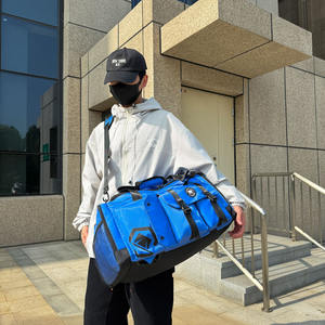 Sac de sport personnalisé, sac de voyage imperméable, sac à dos de week-end, matériau Oxford avec doublure en PVC, vente en gros d'usine - Product Image 5