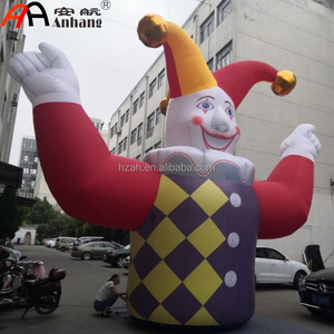 Payaso Inflable de Dibujos Animados, Personaje de Arlequín con Patrón de Diamantes, Decoración Publicitaria para Carnaval, Circo, Festivales y Eventos - Product Image 5