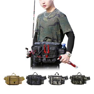 GERANNUR Không Thấm Nước Túi Câu Cá Đi Bộ Đường Dài Săn Bắn Cắm Trại Câu Cá Giải Quyết Công Cụ Túi Chiến Thuật Sling Túi - Product Image 1