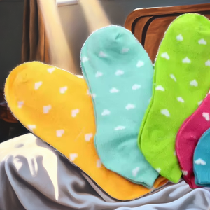 Calcetines Cortos de Mujer, Elegantes, Tejidos, 100% Algodón, Transpirables, Absorbentes de Sudor, para Uso Diario, Venta al Por Mayor, Varios Colores - Product Image 2