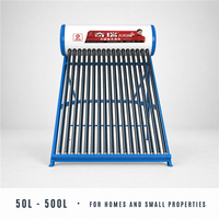 50L-500L Druckloser Solarwarmwasserbereiter mit Vakuumröhren, Kompakter Solar-Geysir-Heizer, Solarwassertank für den Heimgebrauch im Badezimmer