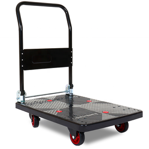 Carretilla de Mano Resistente, Plataforma de Transporte para Almacén, Carretilla de 4 Ruedas - Product Image 3