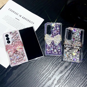 Sang Trọng Long Lanh Kim Cương Bow Gấp Màn Hình Đ<span class=keywords><strong>i</strong></span>ện Thoạ<span class=keywords><strong>i</strong></span> Trường Hợp Đố<span class=keywords><strong>i</strong></span> Vớ<span class=keywords><strong>i</strong></span> Samsung Z Gấp 7 6 <span class=keywords><strong>5</strong></span> Miễn Phí Vận Chuyển Lật 7 Vớ<span class=keywords><strong>i</strong></span> Chuỗ<span class=keywords><strong>i</strong></span> Di Động Phụ Kiện - Product Image 2