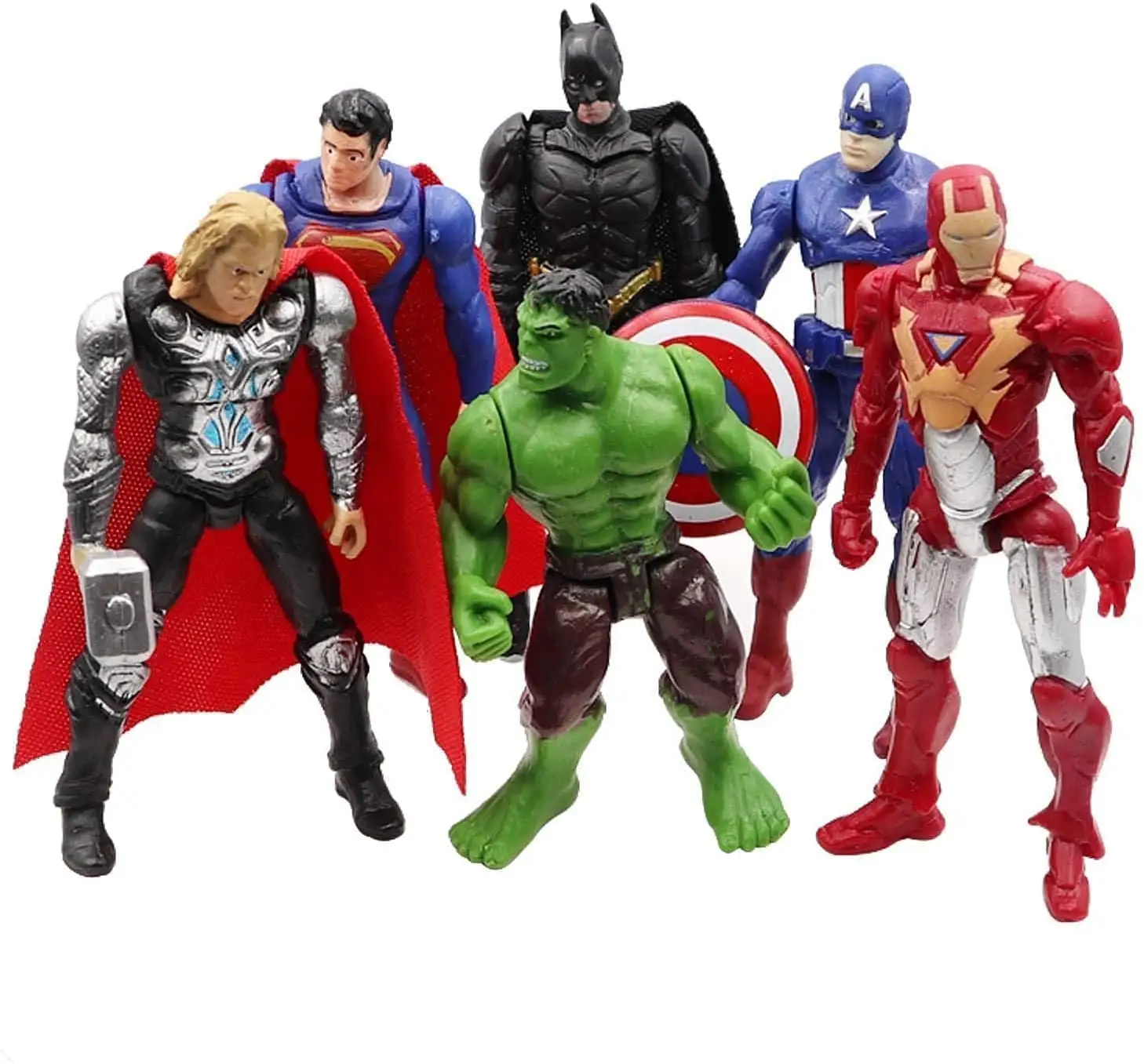 OEM Custom Superhero Figurines Toy Character 3D Plastic PVC Figure Toys juguetes de super heroes