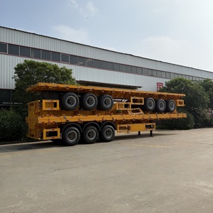 Factory Outlet New Tri-axle 40 Feet Flatbed Truck <strong>Trailer</strong> and <strong>Used</strong> 40ft Flat Bed Semi <strong>Trailer</strong> <strong>for</strong> <strong>Sale</strong> - Product Image 2