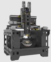 Centre d'usinage CNC 5 axes haute précision Gantry GV5-630X, fraiseuse à un seul broche pour métaux, automatique, robuste, FANUC UYANG