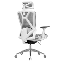 Chaise de bureau ergonomique moderne en gros, nouveau fabricant de meubles, appui-tête réglable, chaise relevable avec mousse en tissu