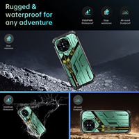 Teléfono Móvil Inteligente Resistente con Cámara de 32MP+64MP, LTE HD, G85 Octa Core, Android 14.0, 8G+128GB, 10000mAH, IP68 a Prueba de Agua