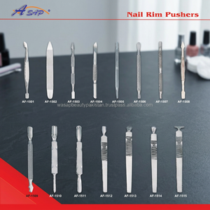 Herramienta Profesional de Acero Inoxidable para Empujar y Remover Cutículas, Doble Punta, Reutilizable, para Limpiar Uñas, Manicura OEM, Color Natural, Tipo Plano - Product Image 3