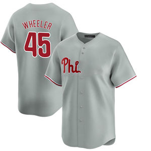 2025男子费城客场有限公司棒球运动衫定制缝制刺绣制服标志灰色加大码吸湿排汗 - Product Image 6