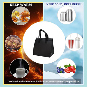 Bolsa de Embalaje Personalizada al por Mayor de Fábrica con Logotipo, Bolsa de Entrega de Alimentos Aislada e Impermeable, Bolsas para Llevar Comida No Tejidas - Product Image 2