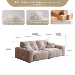 Divano componibile in velluto regolabile di lusso con cuscini morbidi per <span class=keywords><strong>mobili</strong></span> da <span class=keywords><strong>soggiorno</strong></span> eleganti e confortevoli - Product Image 4