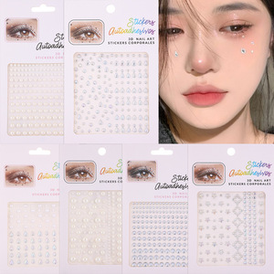 Joyas Faciales para Festivales de Música, Tatuajes Temporales de Perlas, Adhesivos de Piedras y Acrílico para Accesorios de Maquillaje de Fiesta - Product Image 2