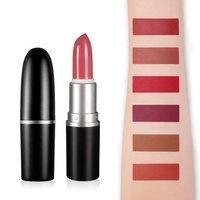 Rouge à lèvres mat en forme de balle, vente en gros, Rouge à lèvres mat, étiquette privée Vegan, longue durée, imperméable, votre Logo bâton 3 ans