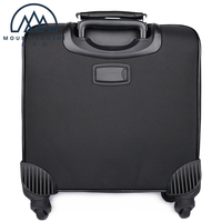 Ensemble de bagages de luxe personnalisés en cuir véritable écologique grande capacité avec logo, roulettes fixes et poignées télescopiques - Collection Mount Yanzhi