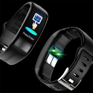 Gelang Olahraga Pintar P11 Layar Warna TFT EKG+HRV Elektrokardiogram Pemantau Tekanan Darah Pengisian Daya Langsung USB Android - Product Image 4