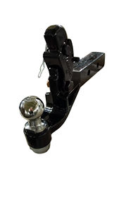 Vástago largo de <span class=keywords><strong>bola</strong></span> de 2 pulgadas, brazo receptor de enganche combinado de 2 orificios para piezas de <span class=keywords><strong>remolque</strong></span> de camión de <span class=keywords><strong>remolque</strong></span>, Material de acero al carbono de nueva condición - Product Image 3