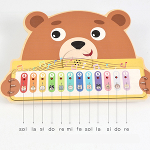 Jouet <span class=keywords><strong>de</strong></span> <span class=keywords><strong>piano</strong></span> ours mignon en gros favorisant l'interaction parent-enfant, jouet éducatif pour développer la motricité fine et la coordination œil-main pour les enfants - Product Image 3