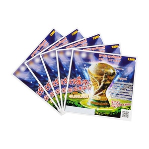 Precio de Fábrica 2025 Papel de Lotería CMYK Impresión de Cartulina de la Suerte Impresión de Tarjetas de Rascar para Lotería - Product Image 2