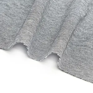 Desain OEM polos dicelup 00% katun organik rajutan kain terry Prancis untuk sweter Hoodie activewear