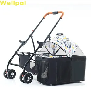 Pet Trolley 20 Inch Easy Heavy Duty Toy Dog Stroller With Round Wheels