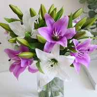 Lys en latex fait à la main pour la Saint-Valentin, style moderne, respectueux de l'environnement, couleur et taille personnalisées, livraison rapide, décoration