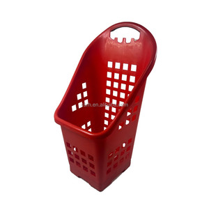 RH-BPR50-T 460*470*870 millimetri 50L supermercato di plastica alla moda trolley carrello di rotolamento carrello della spesa <span class=keywords><strong>con</strong></span> <span class=keywords><strong>ruote</strong></span> - Product Image 6