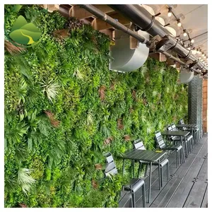 卸売グリーン植物壁人工芝生ボックスウー壁シミュレーションツゲ木ツゲ植物人工4壁