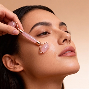 Ensemble de Gua Sha et de Rouleau en Pierre d'Œil de Tigre 2 en 1, Pierre précieuse naturelle, outil de massage facial pour lutter contre le vieillissement - Product Image 6