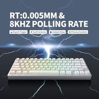 Clavier mécanique filaire OEM ODM MG75PRO 81 touches à interrupteurs magnétiques, effet Hall, 8KHZ, ARGB, structure en aluminium avec joint, pour le gaming