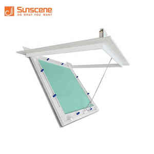 Trap Door Gypsum Board Access Panel Plaster Flush Aluminum 60x60 Drywall Gypsum <strong>Ceiling</strong> Lock Open - Product Image 5