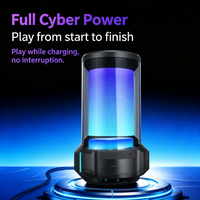 Enceinte portable EDIFIER HECATE CyberX 40W RGB 12 modes d'éclairage BT6.0 AUX Haut-parleur de jeu sans fil avec transducteur de 64 mm