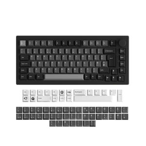 Clavier mécanique AKKO 5075B Plus noir et argent VIA ISO-DE 3 1 (UK/DE/Nordique) rétroéclairé RGB, échangeable à chaud, tri-mode - Product Image 5