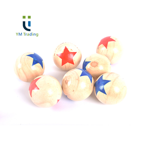 Lot de 8 boules de pétanque en bois pour boccia, intérieur et extérieur portables - Product Image 4