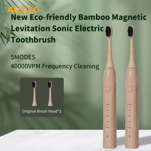 <span class=keywords><strong>Brosse</strong></span> <span class=keywords><strong>à</strong></span> dents sonique en <span class=keywords><strong>bambou</strong></span> écologique <span class=keywords><strong>à</strong></span> 5 modes avec moteur <span class=keywords><strong>à</strong></span> lévitation magnétique et 2 têtes de rechange en <span class=keywords><strong>bambou</strong></span> – Vente en gros - Product Image 2