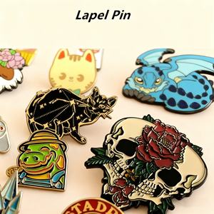 Épingles de revers personnalisées sur mesure, épingles en émail dur ou souple, badges en métal vierges en gros, badges de dessin animé pour accessoires vestimentaires - Product Image 5