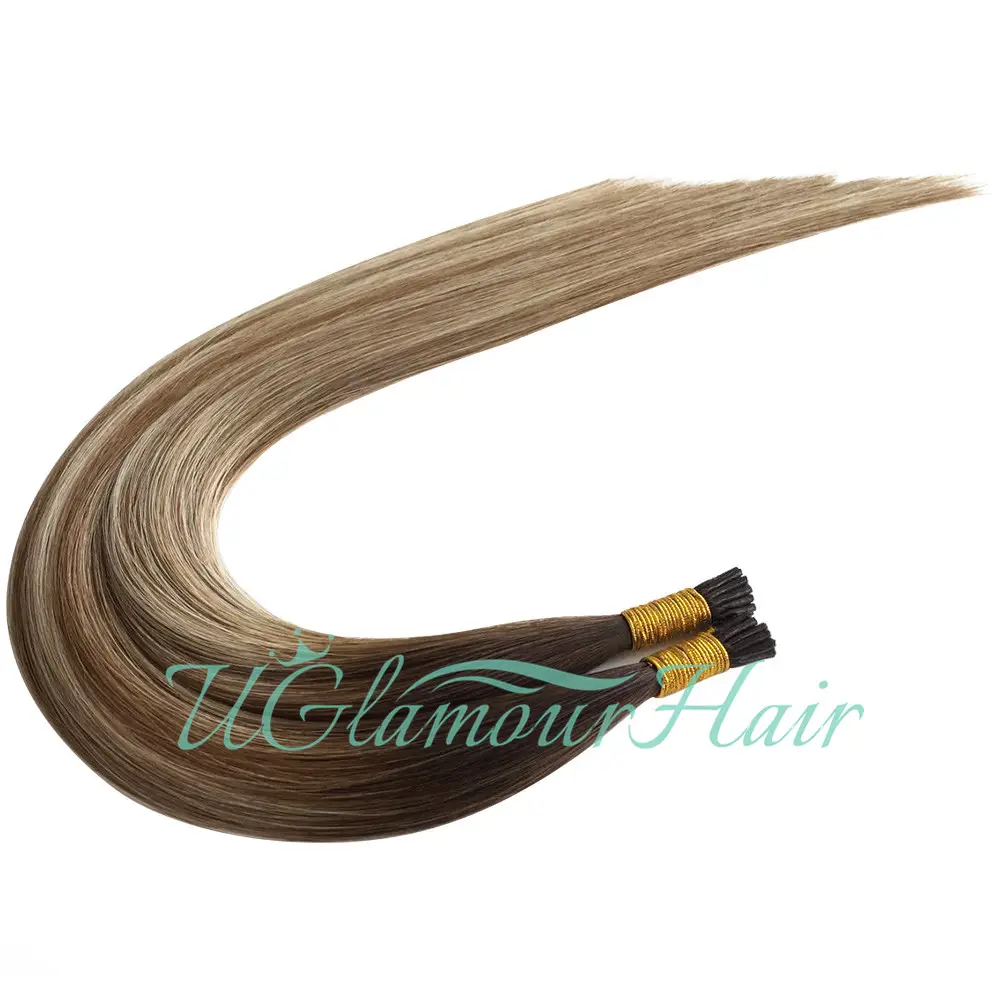 Brazilian wholesale Remy natural hair human Double Drawn Vietnam nano i-tip hair extensions