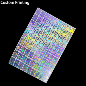 Tùy chỉnh in Giáng Sinh cát semprot Logo Thương Hiệu Mã Vạch Nối Tiếp đánh số Nhãn An Ninh 3D Ba Chiều Sticker - Product Image 3