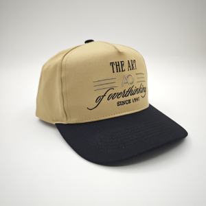 หมวกเบสบอลทรงสปอร์ตสองสี โลโก้แบบกำหนดเอง สไตล์สตรีท 5 แผง พร้อมลายปักแบบ Dad ทรงเข้ารูป ปรับขนาดได้ - Product Image 4