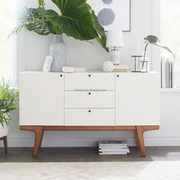 Armoire de luxe en bois massif, meuble de salle à manger moderne, buffet, pieds en chêne massif, table de buffet