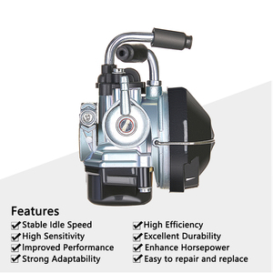 Carburateur F37 19mm pour Dellorto <span class=keywords><strong>MBK</strong></span> 51 Peugeot 102 103 AV10 AV7 SHA 1515 1412 Mini <span class=keywords><strong>Moto</strong></span> Pit Dirt Bike ATV Quad carburateur - Product Image 5