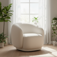 Fauteuil de salon en tissu avec dossier rembourré, design minimaliste contemporain, durable, pour la maison, idéal pour la détente, canapé simple et confortable