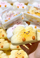 Jouets alimentaires moelleux Hachimi Cloud Cotton Candy en mousse PU à remontée lente pour le soulagement du stress, nouveauté à presser, vente en gros