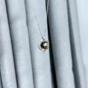 Accesorios de Perlas DIY 31340, Colgante de Plata S925, Base Vacía de Lujo para Colgante con Cuentas de 7-9 mm, Fornituras de Joyería de Plata Fina - Product Image 2