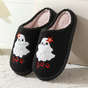 Factory Best TPR Sole Halloween Funny Slippers Warm Slippers Plush With Best Quality - Product Image 1
