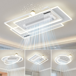 Thiết Kế Mới <span class=keywords><strong>Fan</strong></span> Ánh Sáng Khách Sạn Phòng Ngủ Trang Trí Lõm Thông Minh Không Cánh Quạt Trần Với Ánh Sáng Và Từ Xa - Product Image 2