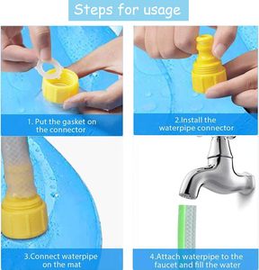 Garden Outdoor Portable Sprinkler Play <strong>Pool</strong> Water Play <strong>Dog</strong> Pad <strong>Paddling</strong> <strong>Pool</strong> - Product Image 4