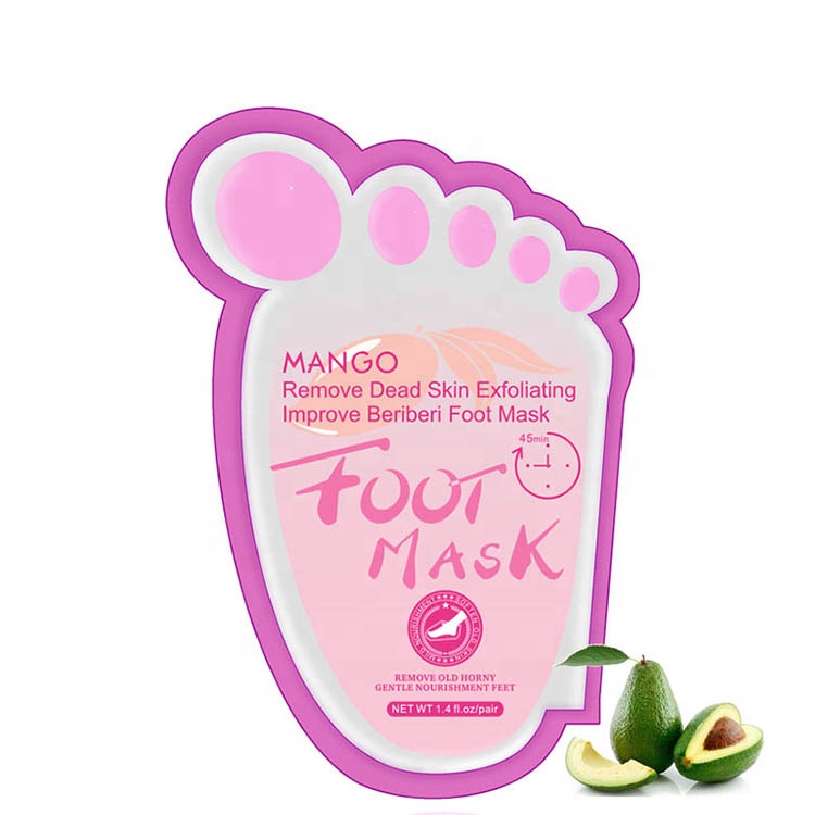 Маска для ног с манго, отбеливающая, увлажняющая, отшелушивающая, восстанавливающая, для педикюра, удаление омертвевшей кожи, носки, пилинг, уход за ногами