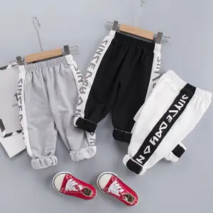 De los deportes de los niños pantalones casuales de alfabeto Drawpants versátil ropa de niños Pantalones