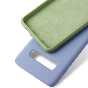 Mới Cho <span class=keywords><strong>Samsung</strong></span> S10plus Chất Lỏng Silicone Điện Thoại Di Động Trường Hợp Đầy Đủ Trường Hợp Gói Cho S10E Silicone Sáng Tạo Chống-Mùa Thu Bao Gồm - Product Image 2